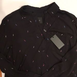 Rails lightening bolt button down